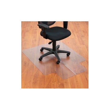 Aleco Interion Office Chair Mat for Hard Floor - 36"W x 48"L with 20" x 10" Lip - Straight Edge 130225